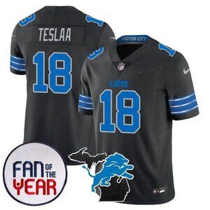 Mens Youths Kids Isaac TeSlaa Black Stitched Jersey Vapor